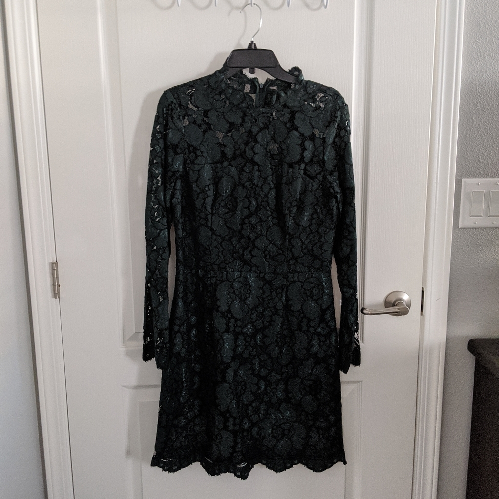 NWOT Size 12 Betsey Johnson Green Lace Dress